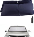 Windshield Sun Shade Umbrella Compatible with 2015-2022 Chevy Colorado Accessories: Custom Fit 240T Silver, Double Thickened, Foldable Window Sunshade, Ultimate 99% UV Blocking for LT, WT, Z71, ZR2