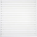 Slatwall Panel Garage Organizer Heavy Duty Wall Mounted, PVC Slat Panels Home Storage System, Tool Organization Peg Board 4ft by 4ft (White)