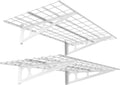 FLEXIMOUNTS 2-Pack 2x4ft 24-inch-by-48-inch Wall Shelf Garage Storage Rack Wall Mounted Floating Shelves, White