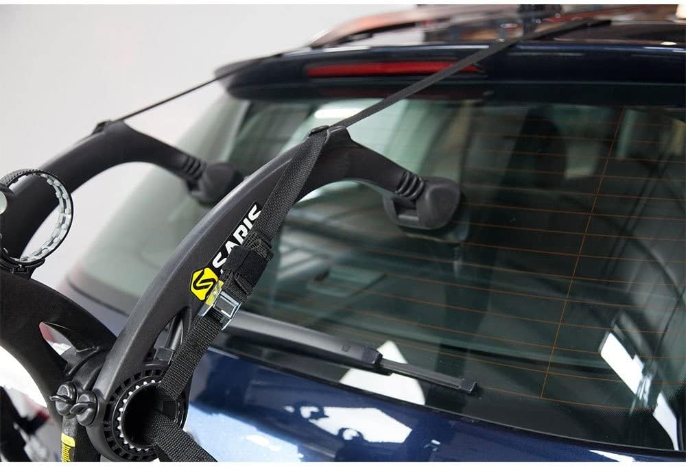 Saris Bones EX 3-Bike Trunk Rack Bicycle Carrier, Durable, Rust-Free, Anti-Sway Straps, Fits Most Vehicles, Made in USA, Arc-Based Design, 100% Recyclable Materials
