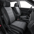 coverdream CRV Seat Covers Custom Fit for 2017-2021 2022 Honda CRV LX,EX,SE,EX-L,Touring,Hybrid,Full Coverage Waterproof Leather Car Seat Protector(Full Set,Black/Gray)