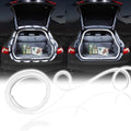 Upgrade Dynamic Flowing Car LED Trunk Light Strip, 158Inch Universal Flexible Cutting Silicone Waterproof Neon Lights Strip, 12V Interior Ambient Lighting for Cars SUVs(White)