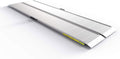 EZ-ACCESS Traverse 8 Foot Durable Aluminum Singlefold Edgeless Curbless Portable Folding Car Loading Ramp with Carrrying Handles, Silver