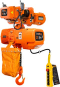 Prowinch 3 Ton Electric Chain Hoist Power Trolley 1 Speed 30 ft. G100 Chain M4/H3 220~240/460V Heavy-Duty Engine Hoist for Warehouse, Factory & Industrial Lifting
