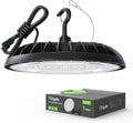 LED High Bay Light 150W, 21000lm 5000K UFO Led High Bay Light(600W MH/HPS Equiv.), Commercial Bay Lighting with 5ft Cable US Plug for Garage Shop Barn Warehouse