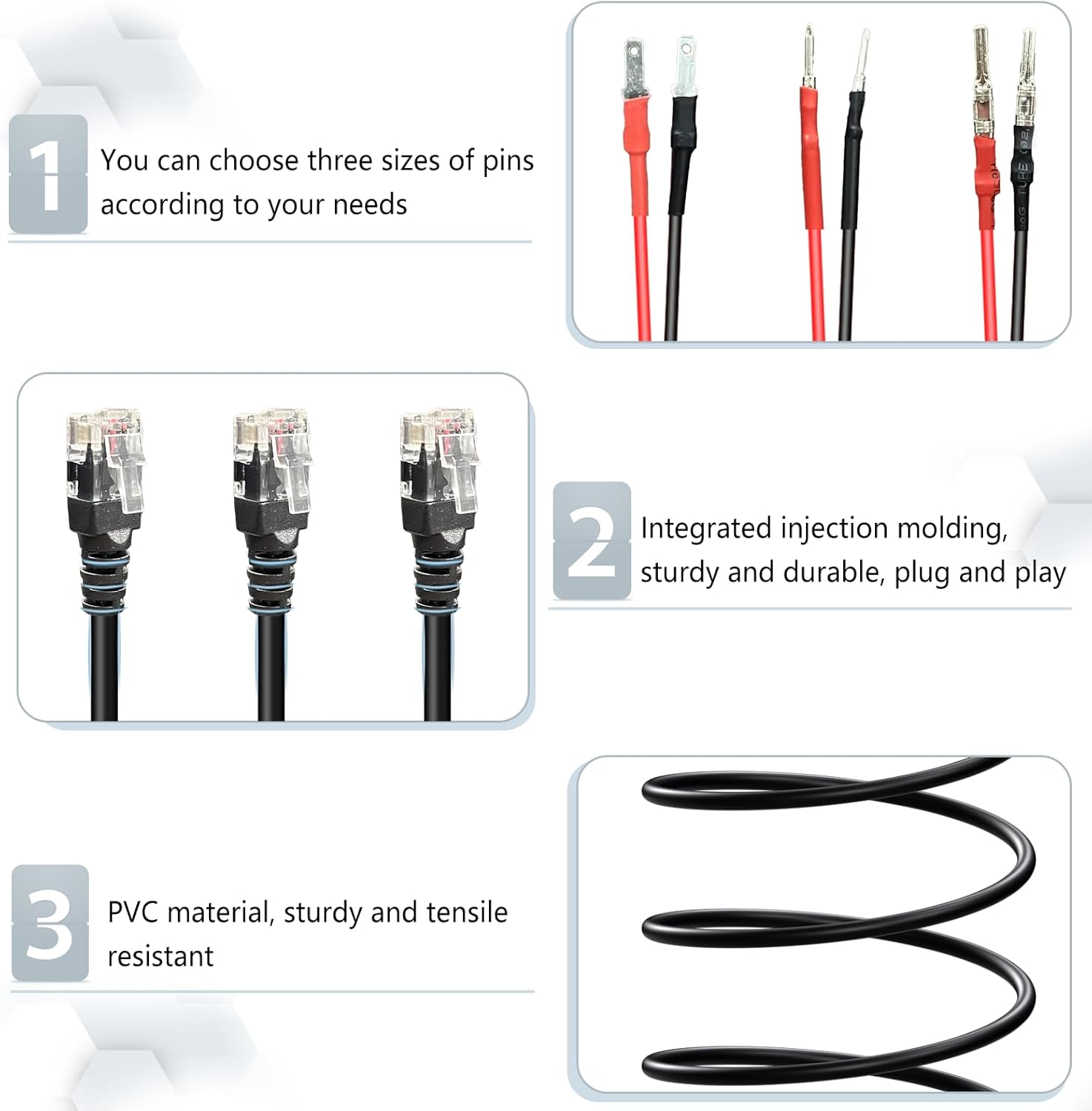 13.8" Radar Detector Hardwire Power Cord,Mirror Wire Plug Kit,for Escort Uniden Beltronics Whistler Cobra Valentine One Radar Detector Power Cord,With Magnetic Ring and Inline Fuse Holder,RJ11