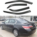 94960 Side Window Visor Wind Vent Deflector fit for 2008-2012 Honda Accord Sedan,4pcs Nice Looking Outside Mount Style Shade Sun Rain Guards Set