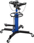 Transmission Jack 1100 LBS Hydraulic Telescoping 2-Stage Lift Jack Stand 33.8"-72.8" High Lift Transmission Jacks with Foot Pedal & 360° Swivel Wheels for for Garage/Workshop Car and Truck Repairs