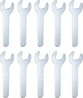 HARFINGTON 10pcs Small Wrench 20x126x2.8mm Metric U-Shaped Single Open Ended Spanner Super Thin Flat Head Galvanizing Wrench for Automotive Repair Furniture Assembly