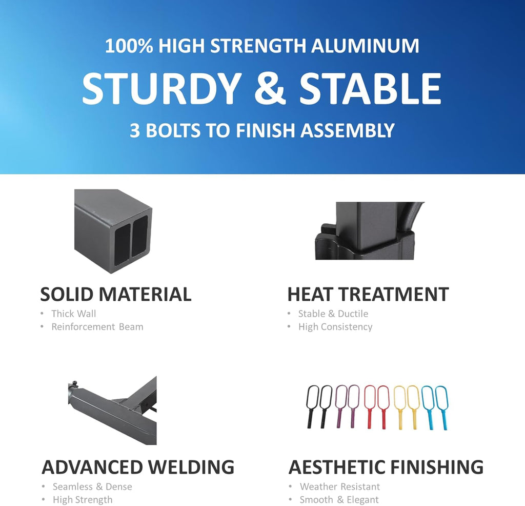 Trailer Hitch Bike Rack for Car 2 Bikes, E Bike Carrier Hitch Mount 2 Bike, Fat-Tire Ebike Rack for Tow Hitch, Fits 2" Inch Receiver for SUV Truck Rv Van (2 Bike - 200 Lbs Cap - Red)