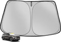 Windshield Sun Shade for 2024-2025 Lincoln Nautilus Foldable Sun Sunshade for Car Front Window Blocks UV Rays and Heat Automotive Interior Protector Custom Fit Accessories