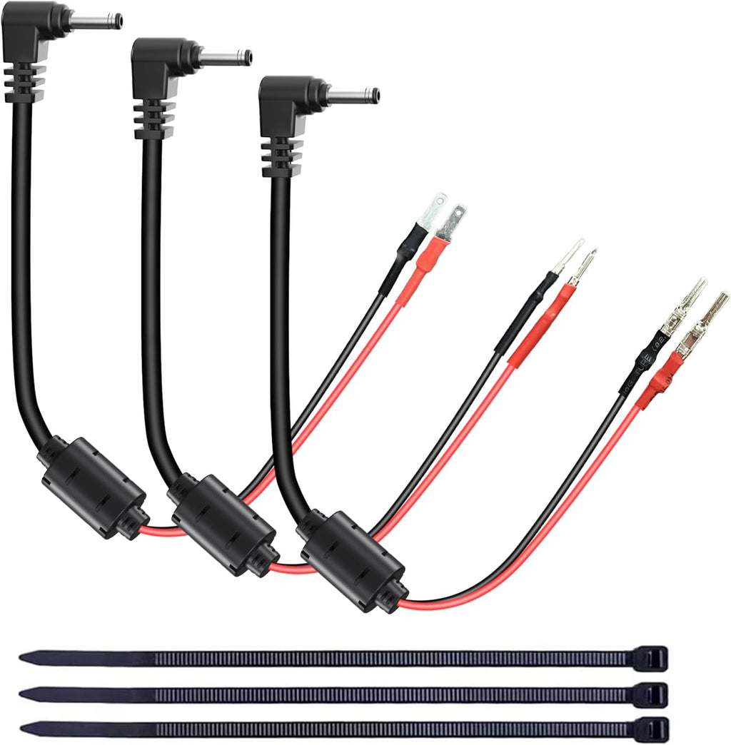 13.8" Radar Detector Hardwire Power Cord,Mirror Wire Plug Kit,for Escort Uniden Beltronics Whistler Cobra Valentine One Radar Detector Power Cord,with Magnetic Ring and Inline Fuse Holder,DC3.5