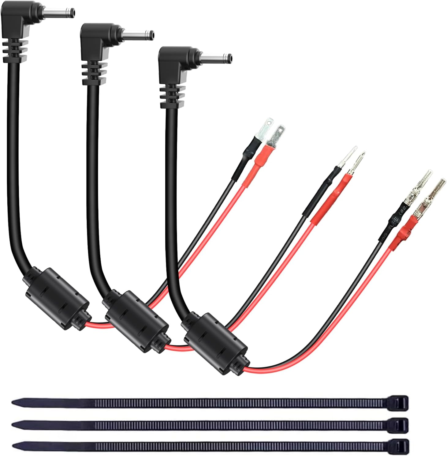 13.8" Radar Detector Hardwire Power Cord,Mirror Wire Plug Kit,for Escort Uniden Beltronics Whistler Cobra Valentine One Radar Detector Power Cord,with Magnetic Ring and Inline Fuse Holder,DC3.5