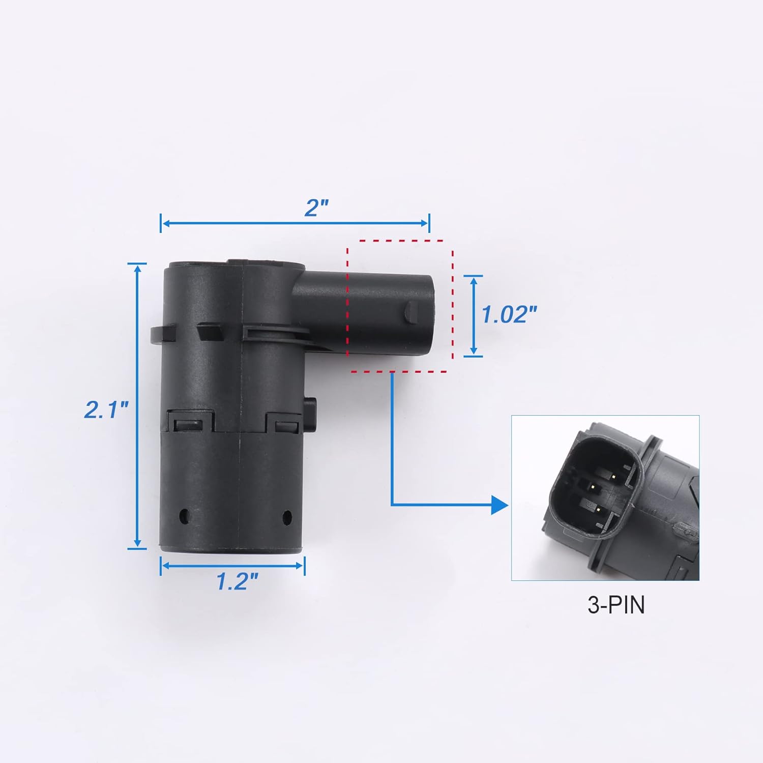 JDMSPEED New Set of 4 Pcs Bumper Backup Parking Sensor Replacement for 4F23-15K859-AA 4F2315K859AA