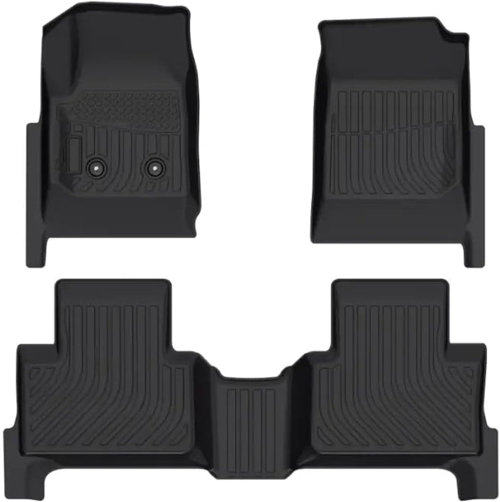 Cartist Custom Fit for Floor Mats 2015-2022 Chevy Colorado Crew Cab/GMC Canyon Crew Cab TPO Odorless High Edge Floor Liners 1nd&2nd Row Carpet Protectotion