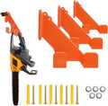 Chainsaw Holder, 3 Pack Wall Mounted Chainsaw Hanger, Scratch-Resistant Chain Saw Holder, Garage Organization Chainsaw Rack, Space-Saving Design Ideal for Garage, Workshop, Storage
