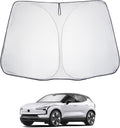 LUWU for 2025 EX30 Windshield Sun Shade EX30 Windshield Sunshades 2025 EX30 Accessories Foldable Sunshade Cover Block UV Ray Front Window Sunshade