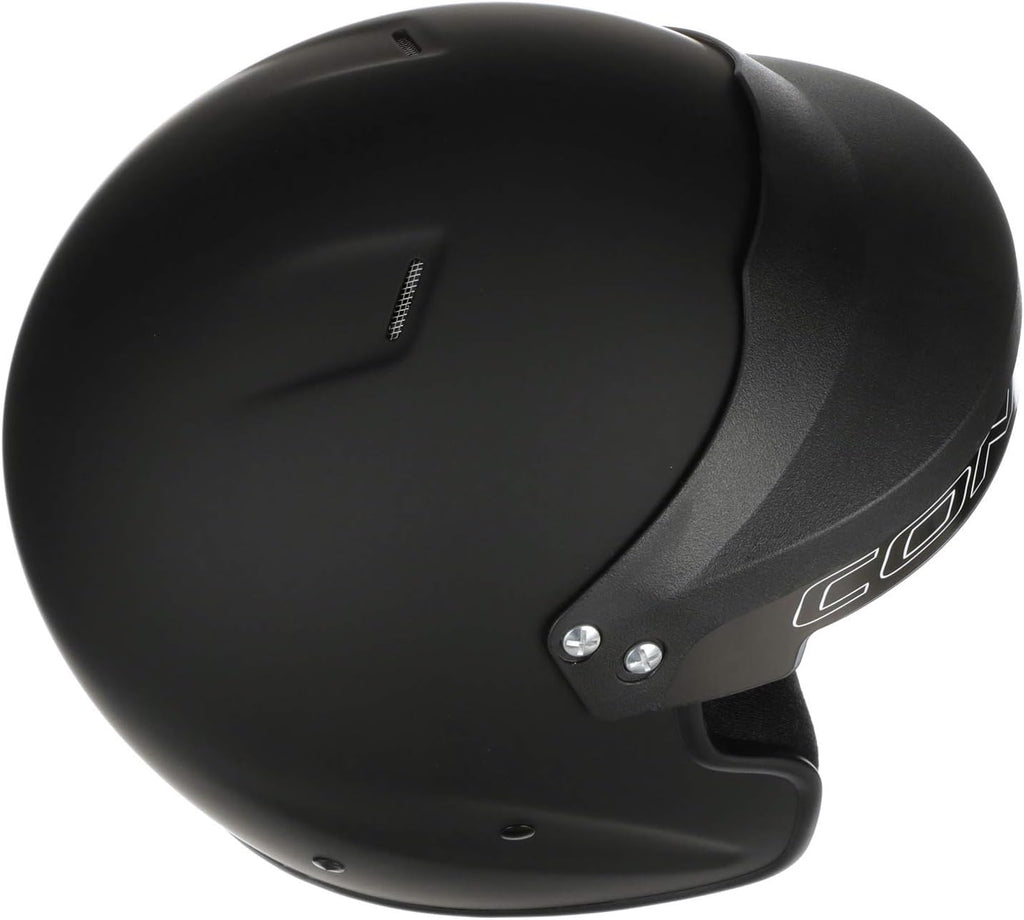 Conquer Snell SA2020 Approved Open Face Auto Racing Race Car Helmet - Adult | Men | Women | Youth - ( Black / White / Silver )