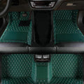 TAHALICustom Colors Car Floor Mats Black Pink for 99.9% Sedan SUV Sports， All-Weather Liners Car Floor mat，Luxury Leather Automotive Floor Mats (Green-,3D Floor Mats)