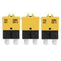 GLOSO Circuit Breaker Fuse E39 (T3) Manual Reset for Car Truck RV Automotive Marine Boat Trolling Motor & Custom Wiring Audio Battery Protection/Low Profile ATC/ATO (20A - 3 Pack)
