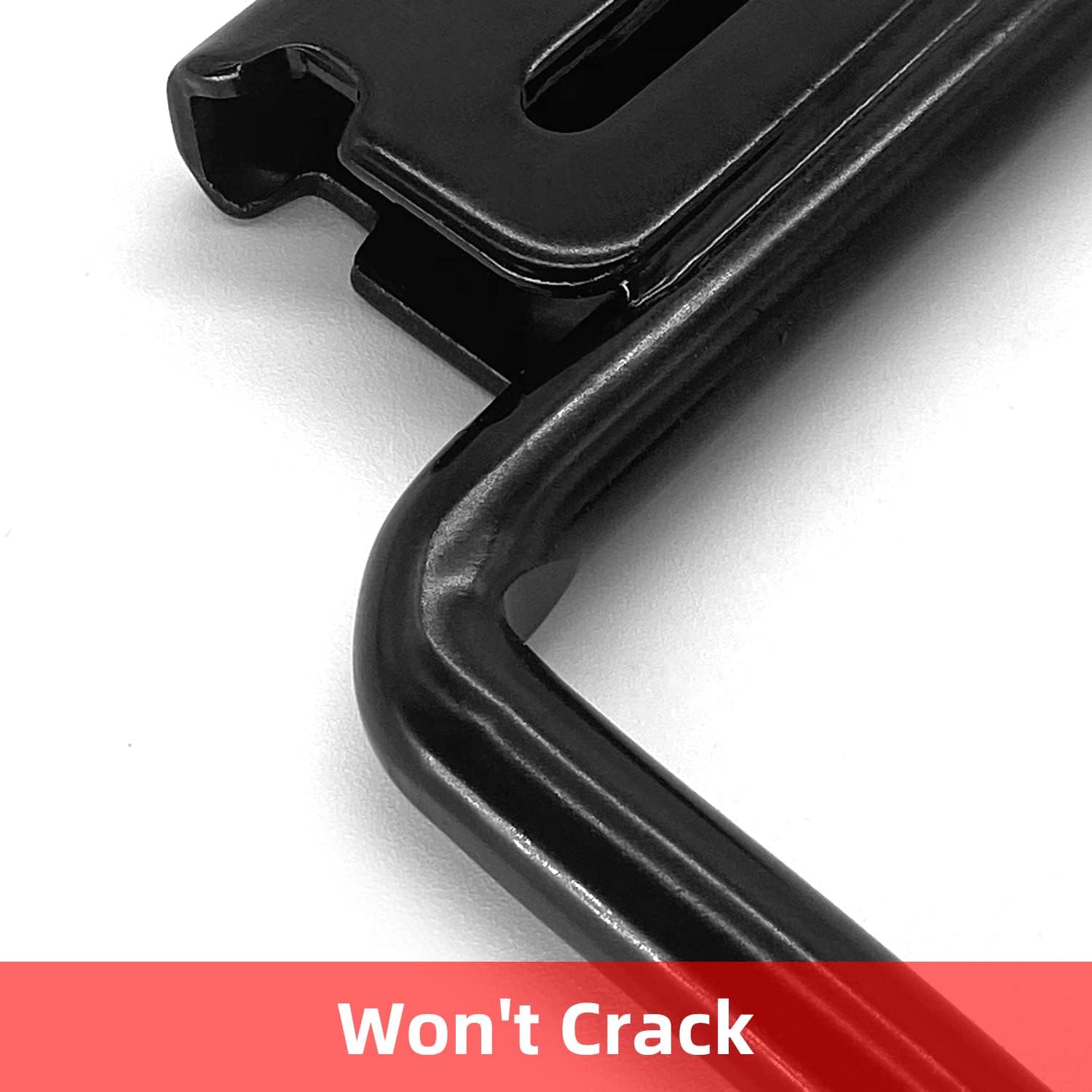 6PCS E Track J Hooks Heavy Duty E Track X Track Steel Hanger, Spring Fitting E Track Accessories for Enclosed Trailer, Cargo Van,Semi-Trucks Trailer,Black
