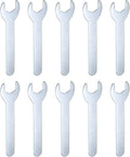HARFINGTON 10pcs Small Wrench 17x108x2mm Metric U-Shaped Single Open Ended Spanner Super Thin Flat Head Galvanizing Wrench for Automotive Repair Furniture Assembly
