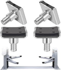 4 Pack Truck Adapter for 2 Post Lift, Hot Dipped Galvanized Steel Lift Pads for Auto/Car/Vehicle, Auto Lift Spin-Up Frame Adapter, Truck Adapter Kit Set for ME & KT Two Post Lifts