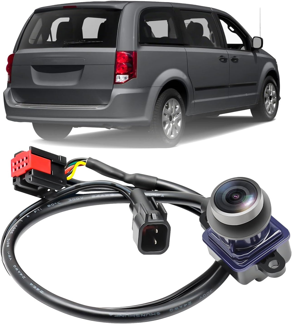56054157AA Rear View Backup Camera Compatible with 2011-2016 Chrysler Town & Country 2011-2020 Dodge Grand Caravan HD Color Night Vision Waterproof Backup Camera 4672639AA CH1960103