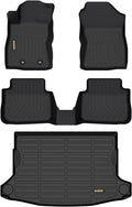 Binmotor-Floor Mats & Cargo Liner for Subaru Crosstrek 2024 2025, for Subaru Impreza 2024-2025, All Weather Car Mats for Crosstrek Accessories-Black