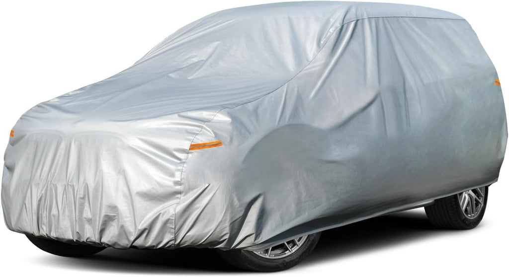 Kayme Large SUV Car Cover Waterproof All Weather, Outdoor Full Size SUV Cover Rain Sun UV Protection, Universal Fit Chevrolet Chevy Suburban, GMC Yukon XL, Ford Expedition Max (215-230 inch)