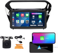 Kunfine Car CarPlay Android Auto Navigation Stereo GPS Radio Camera Display 10.33" QLED Touchscreen Headunit Tablet Media Player for Peugeot 301 2013-2022, if Applicable Quad Core 1G+32G Gloss Black