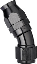 EVIL ENERGY 12AN 30 Degree PTFE One Piece Full Flow End Hose Fitting Aluminum Black