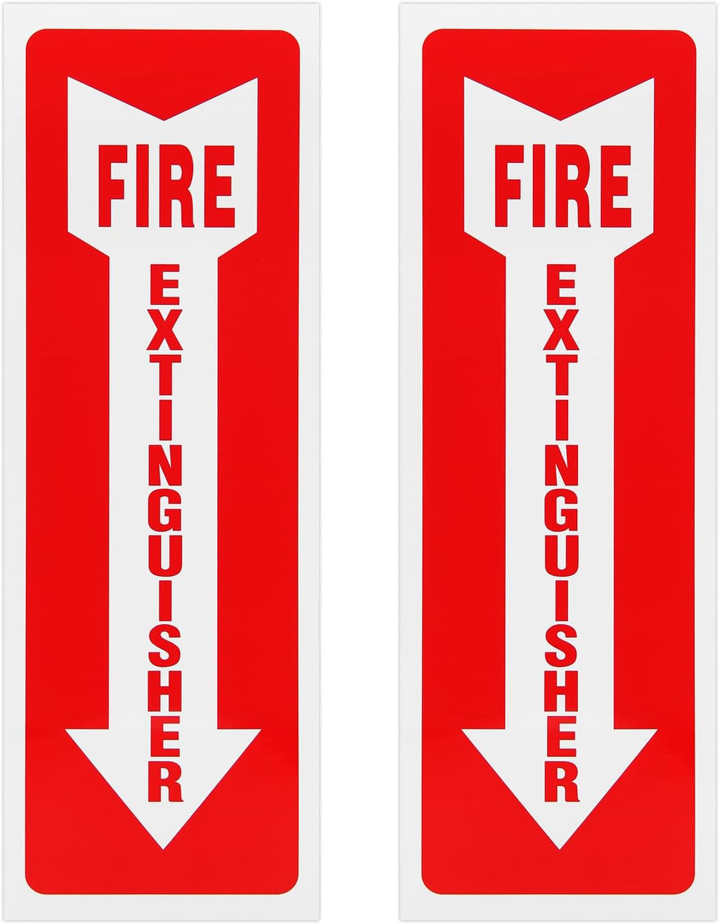 Madrigal fire extinguisher inside sticker,fire extinguisher sign,2 Pack-4x12"Premium Self-Adhesive Vinyl for UV, Weather, Scratch, Water and Fade Resistance, Indoor and Outdoor