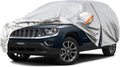Kayme 6 Layers SUV Car Cover Custom Fit for Jeep Compass（2006-2025） Waterproof All Weather for Automobiles, Outdoor Full Cover Rain Sun UV Protection.Silver