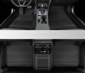 Custom All-Weather Protection Leather Car Floor Mats for Cars Sedan SUV Sports Car Waterproof Floor Mat (3D Black)