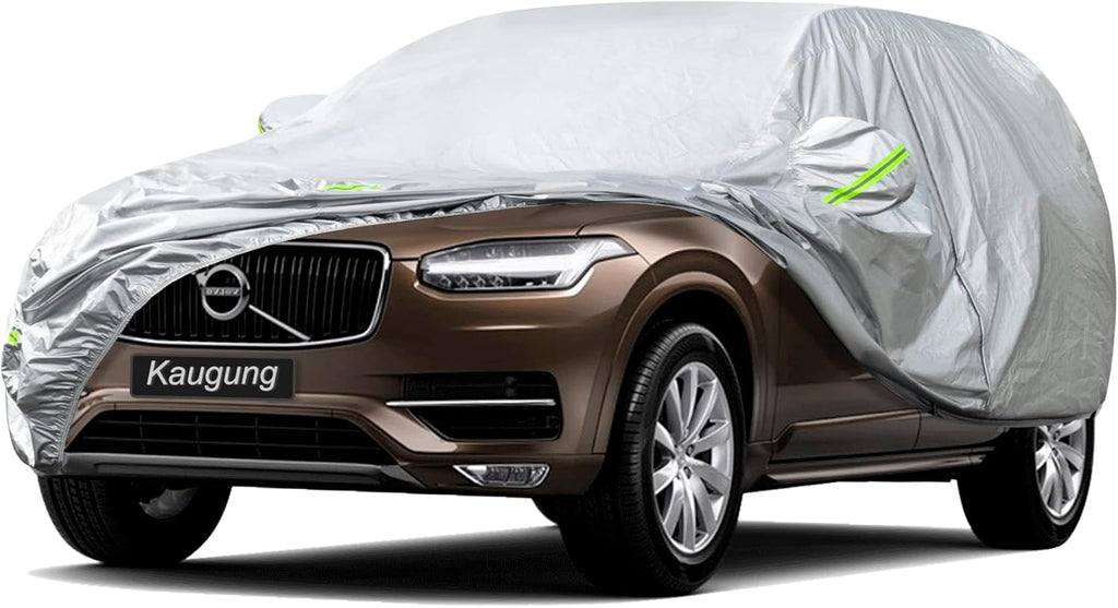 KouKou Oxford SUV Car Cover Custom Fit Volvo XC90 from 2002 to 2025, Waterproof All Weather with Zipper Door, Sun Rain Dust Snow Protection. (Ships from US Warehouse, Arrive Within 3-7 Days)