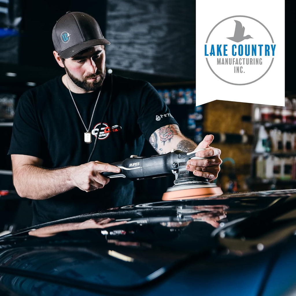Lake Country 3.5" HDO Blue Foam Heavy Polishing Pad (2-Pack) – Premium Heavy Duty Orbital Polishing Pad for Painted Surfaces – Fits 3" Backing Plate
