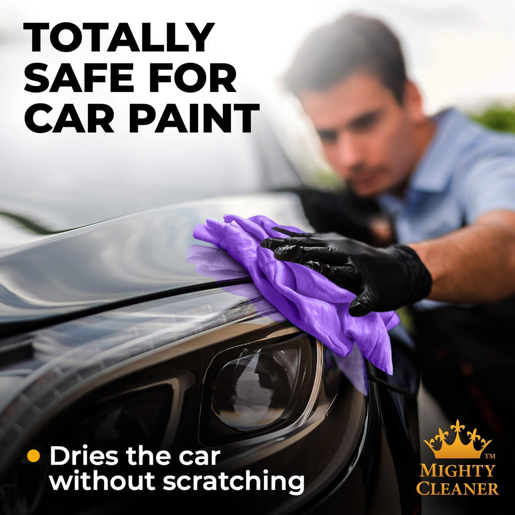 Premium Shammy Cloth for Car Drying - Super Absorbent Reusable Chamois Towel - Scratch-Free Car Drying Towel (26'x17')
