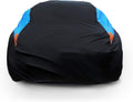 MORNYRAY Waterproof Car Cover All Weather Snowproof UV Protection Windproof Outdoor Full Coupe/Cabrio Car Cover, Universal Fit for Coupe/Cabrio (Fit Coupe/Cabrio Length 183-191 inch, Blue)