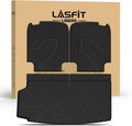 LASFIT Trunk Mat & Backrest Mat for Volvo XC90 2026-2016, All Weather TPE Custom Fit Cargo Liner for Volvo XC90 Cargo Mat, Black, Easy to Clean