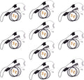 BTECH QHM07 Platinum Series Noise-Cancelling Earpiece with In-line PTT & Microphone for K1 Radios like BaoFeng, Kenwood Radios (Includes Earmolds and Earbud, 10 Pack)