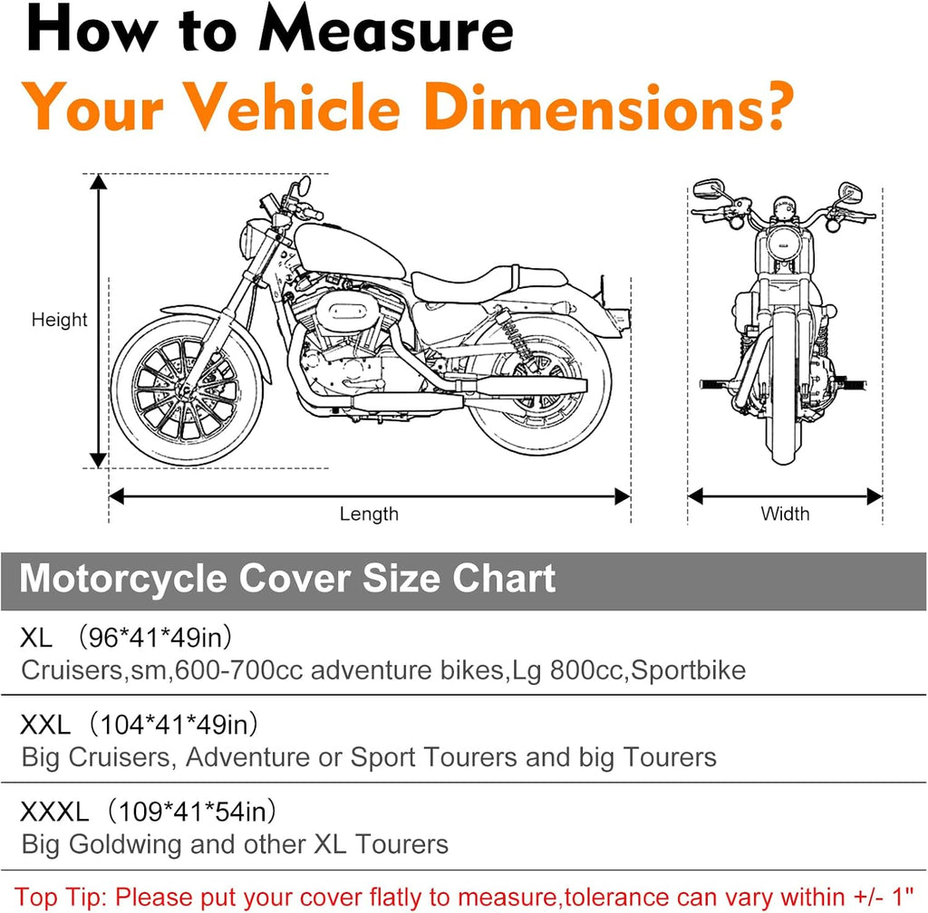 Indoor Motorcycle Cover, Soft Stretch Elastic Dustproof Protection Windproof Cover for Bike, Black and Red Stitching Motorcycle Cover for 96 x 41 x 49 in