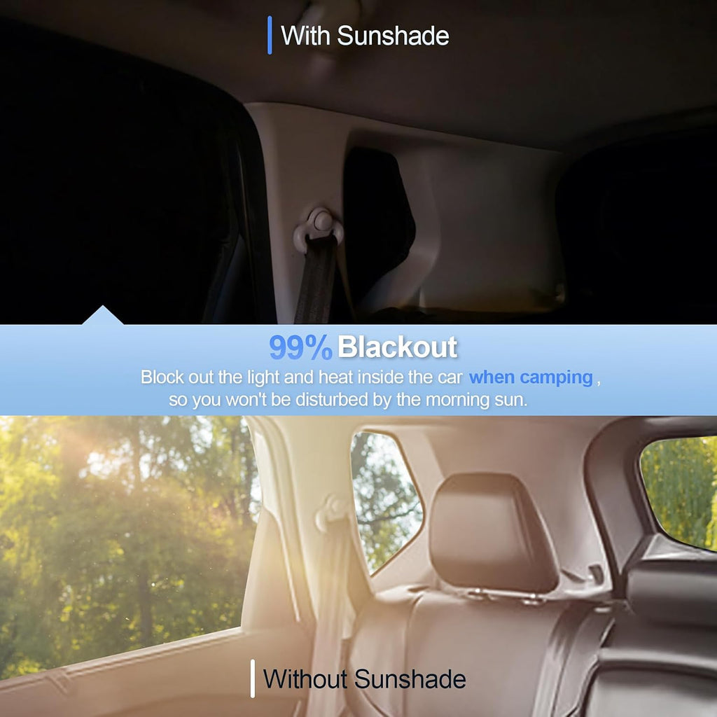 6pcs Car Window Shades for Nissan Kicks 2018-2024 Accessories,Windshield Side Rear Full Sunshade,Sun Visor UV Blocking, Privacy Protection and Blackout for Camping Outdoor