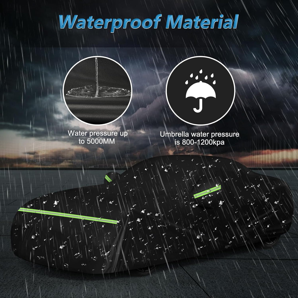Car Cover for BMW Z4 E85 E86 E89 G29 Z4 M40i Coupe Roadster 2002-2025 Z4 Automobiles, Waterproof 420D Oxford Cover Outdoor Full Car Covers with Zipper Windproof Heavy Duty All Weather (Black)