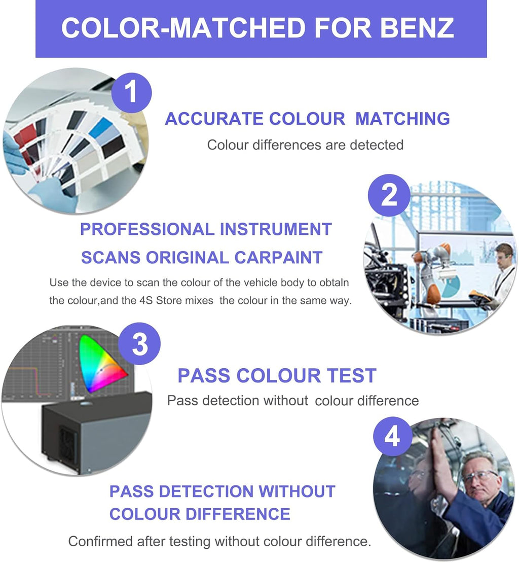 Touch Up Paint for Mercedes Benz Mars Red (590/3590)-Exact Match–Chips and Nicks TouchUp Paint Pen Scratch Repair Car Accessories Car Paint Pen for Erase Car Scratches