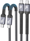 USBC Cable 6FT, 2 Pack USB-C to USB-C Cables, Type C Fast Charging Nylon Braided USBC Charger Cable Compatible with iPhone 16/15/Pro/Plus/Pro Max/Samsung Galaxy S23/LG/Switch