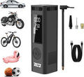 Tire Inflator Portable Air Compressor for Car Tire,150PI Electric Bike Pump, Wireless Cordless Air Pump Used for Ball/Bicycle/Motorcycle/Basketball/Sports Balls Automatic,Rechargeable,Battery Powered