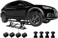 Albott 7000 LBS Portable Car Lift, Heavy Duty Quick Jack with 28" Max Height, Locking Levers & Wheels, Adjustable Scissor Lift for Cars, SUVs, Light Trucks, Garage or Shop Use, Black