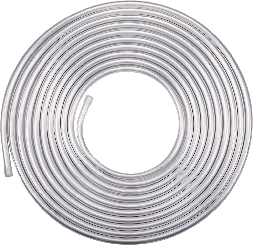 1/4" OD Aluminum Hard Fuel Line Hardline Tube Tubing Coil 16 Feet Roll