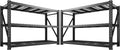 Bepatio 77" W Garage Shelving Heavy Duty, Ultra Wide Storage Shelves 3 Tier Metal Shelving Unit Adjustable Utility Shelves for Garage, Basement, Warehouse, Black 77" W*23.7" D*66”H, 2 PCS